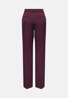 ONLY Pantaloni ONLPOPTRASH bordeaux per donna con cintura in vita e taglio sartoriale elegante 15376978 WI ONLY 