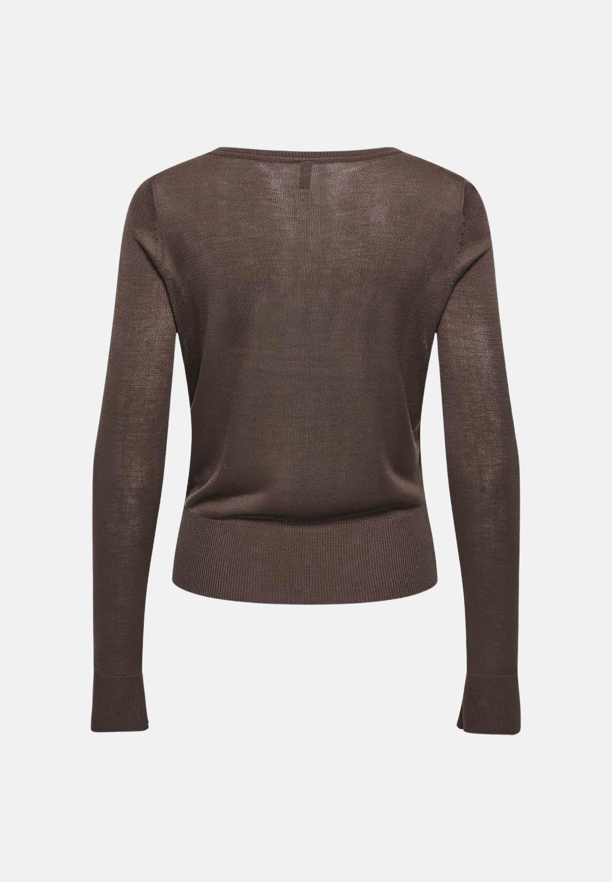 ONLY Maglia ONLVIENNA Bracken, marrone scuro, da donna con spacchi laterali 15378046 BR ONLY 