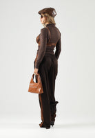 ONLY Dolcevita a collo alto chocolate marrone da donna in tessuto morbido 15378350 BR ONLY 