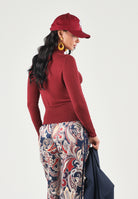ONLY Dolcevita a collo alto rosso da donna in tessuto morbido 15378350 CA ONLY 