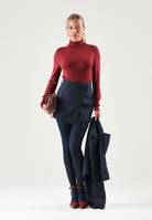 ONLY Dolcevita a collo alto rosso da donna in tessuto morbido 15378350 CA ONLY 