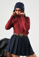 ONLY Dolcevita a collo alto rosso da donna in tessuto morbido 15378350 CA ONLY 