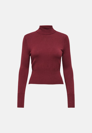 ONLY Maglia collo alto ONLVERA rossa da donna 15378350 CA ONLY 