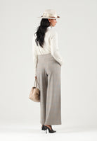 ONLY Pantalone classico beige da  donna dal taglio ampio e vita regolare. 15378529 ST ONLY 