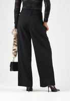 ONLY Pantaloni ONLMAVIS HW STRAP WIDE PANT nero da donna 15378532 BL ONLY 
