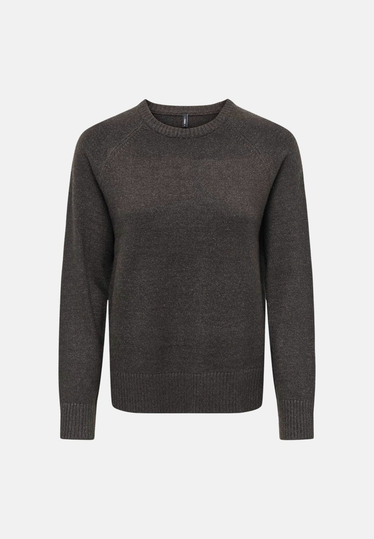ONLY Pullover ONLPRINCESS marrone da donna con maniche raglan e finiture elasticizzate a costine 15381869 CHTO ONLY 