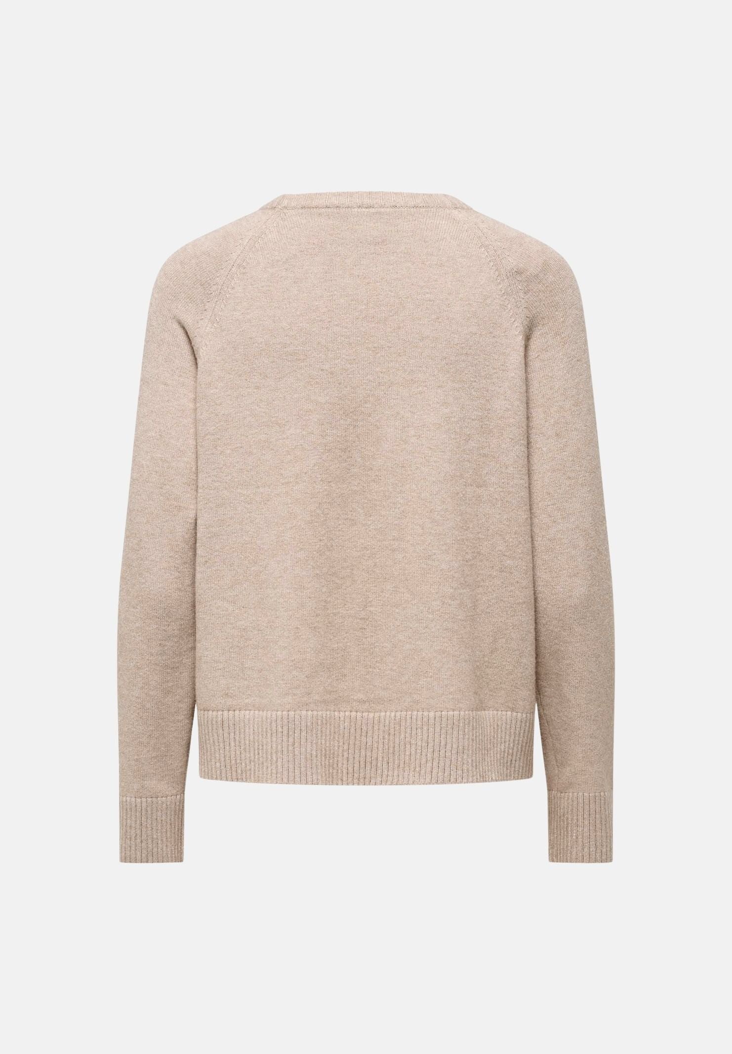 ONLY Pulover ONLPRINCIPESS beige per donna con maniche raglan e finiture elasticizzate a costine 15381869 MOME ONLY 