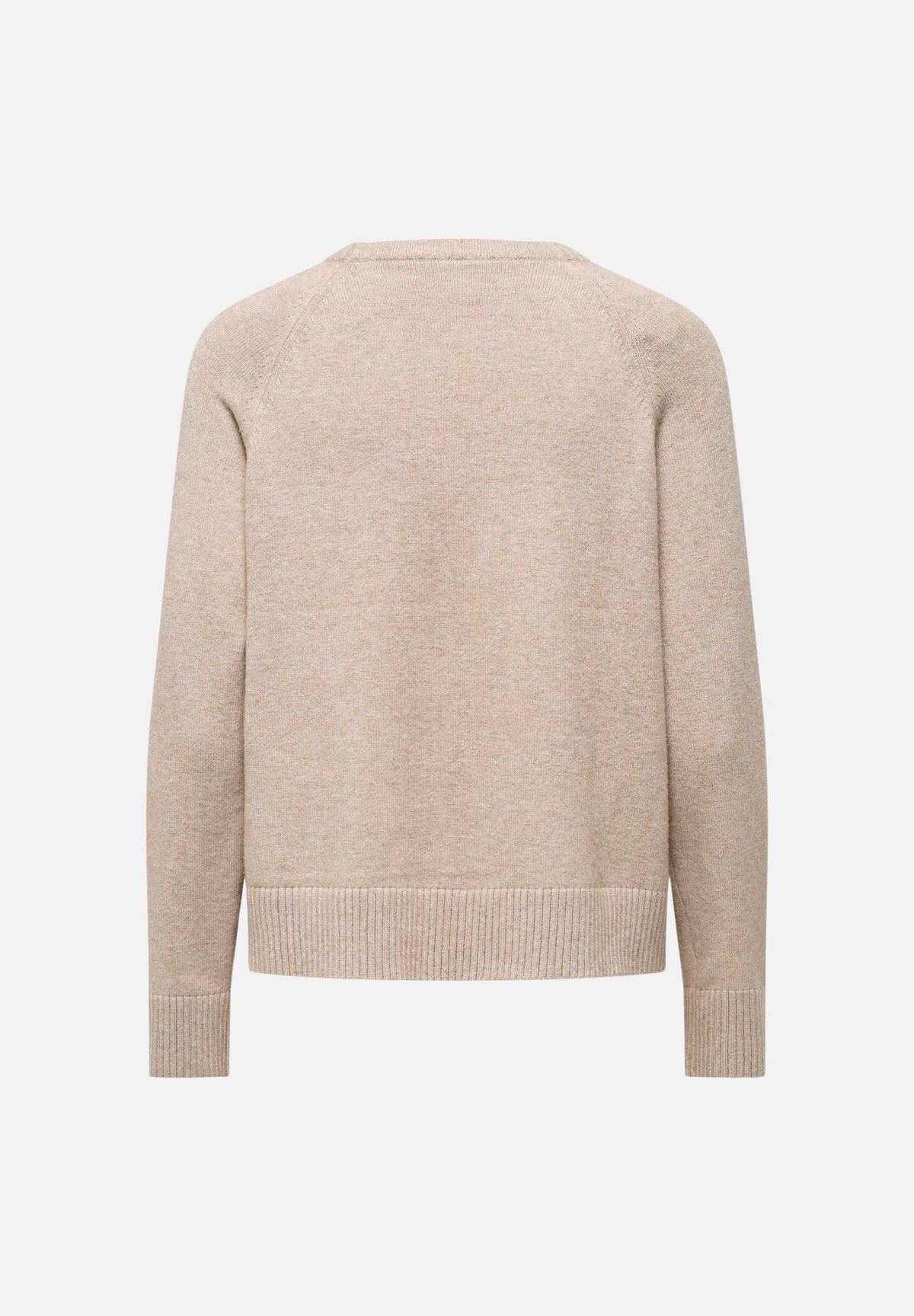 ONLY Pullover ONLPRINCIPESS beige per donna con maniche raglan e finiture elasticizzate a costine 15381869 MOME ONLY 
