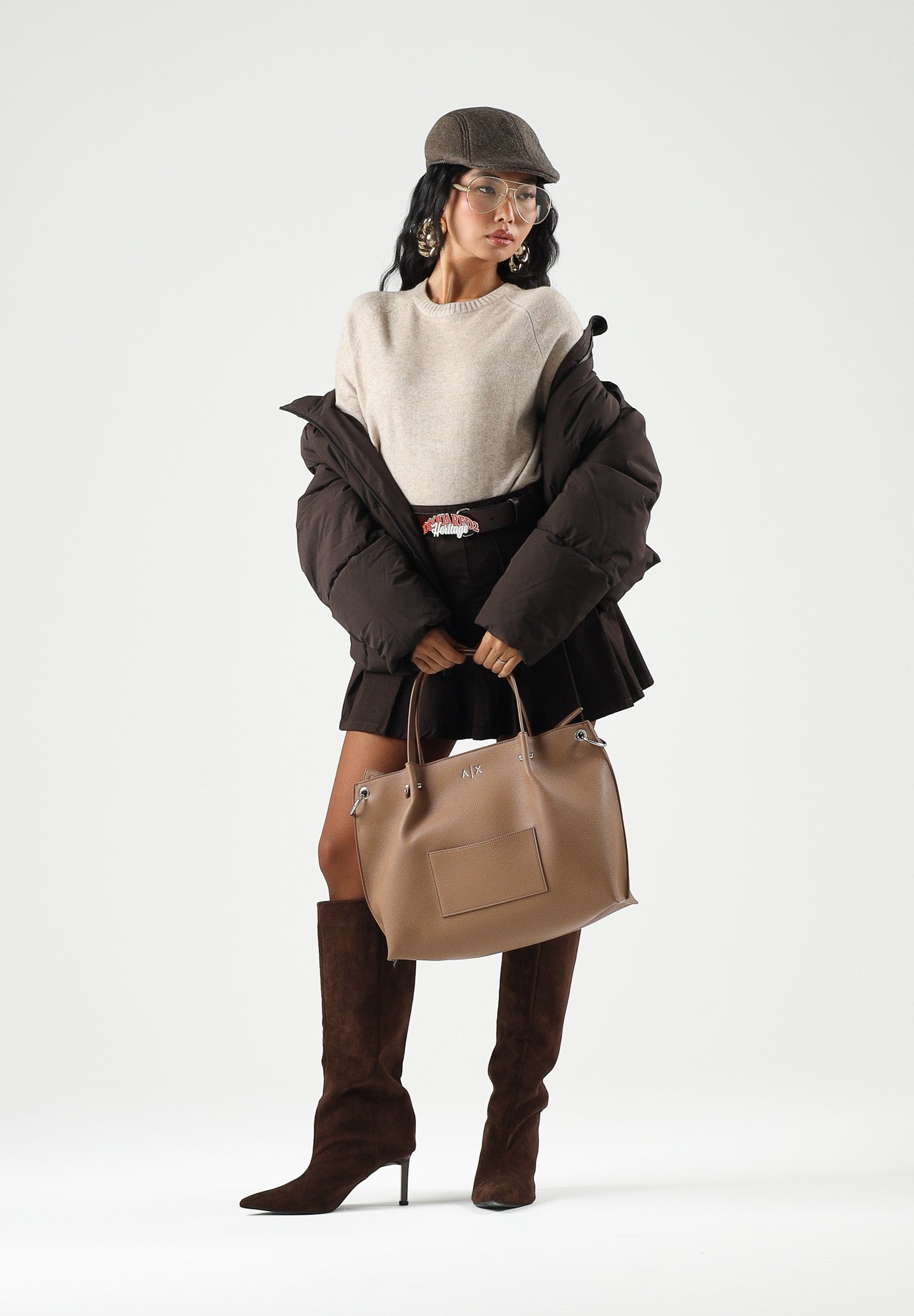 ONLY Pullover ONLPRINCIPESS beige per donna con maniche raglan e finiture elasticizzate a costine 15381869 MOME ONLY 