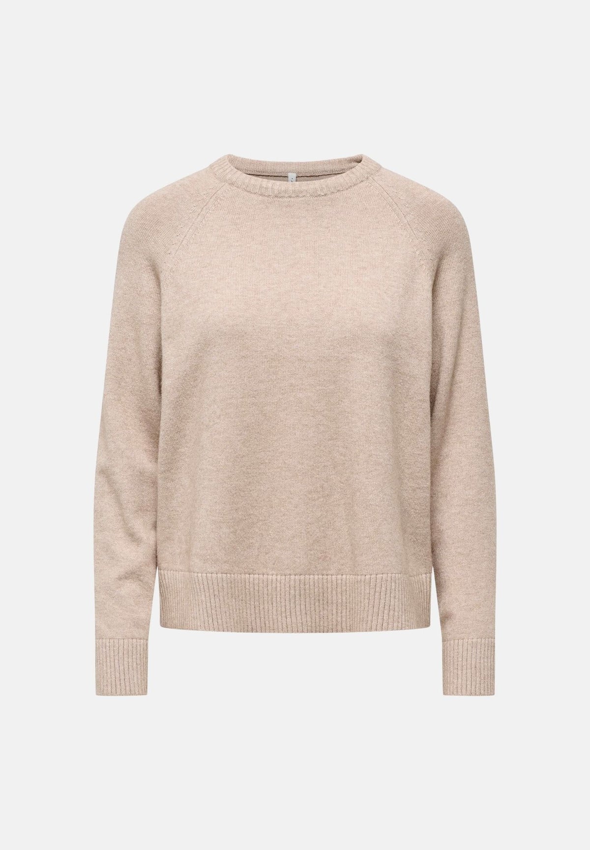 ONLY Pullover ONLPRINCIPESS beige per donna con maniche raglan e finiture elasticizzate a costine 15381869 MOME ONLY 