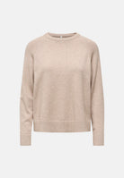ONLY Pulover ONLPRINCIPESS beige per donna con maniche raglan e finiture elasticizzate a costine 15381869 MOME ONLY 