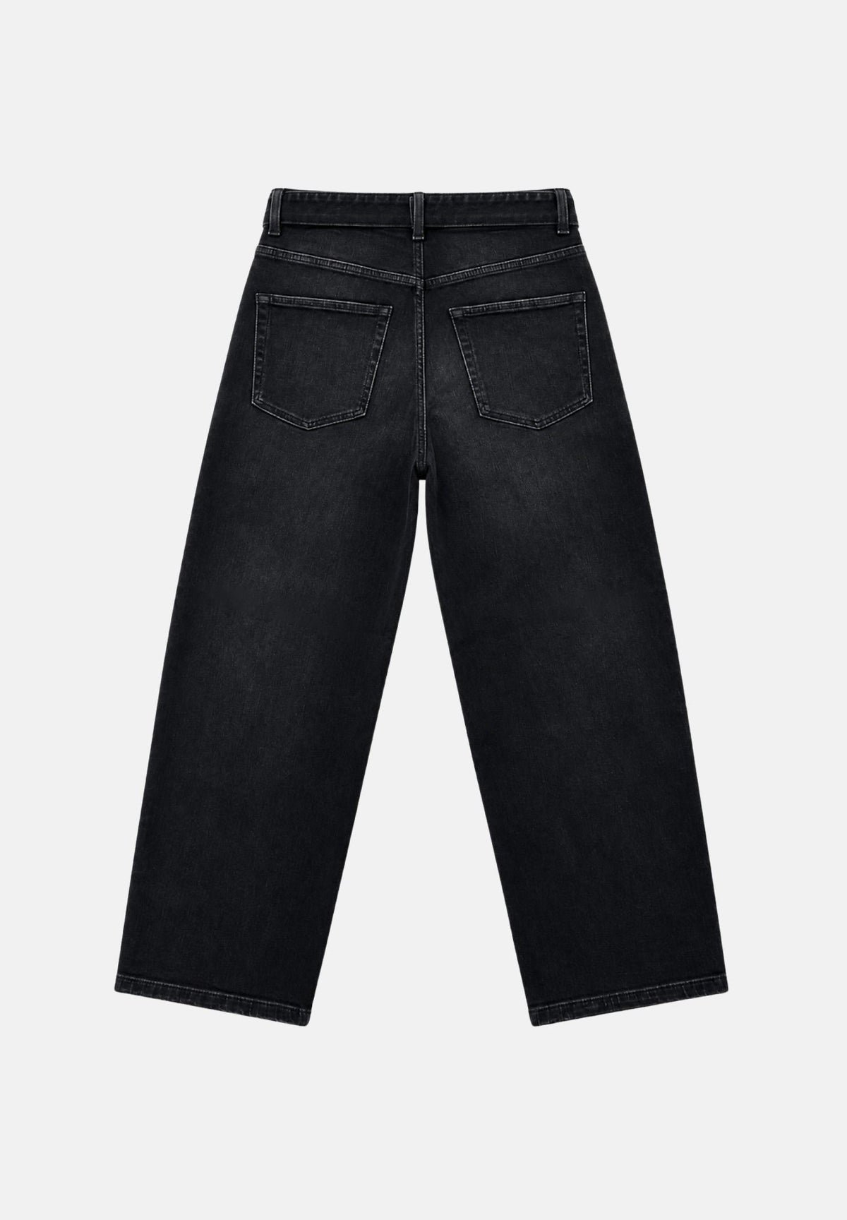 ONLY Jeans FENANDA nero slavato per donna con cintura integrata e linea barrel alla caviglia. 15382421 WA ONLY 