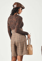 ONLY Body manica lunga ONLRUE L/S LACE BODYSTOCKING marrone coffé da donna 15384367 COBE ONLY 