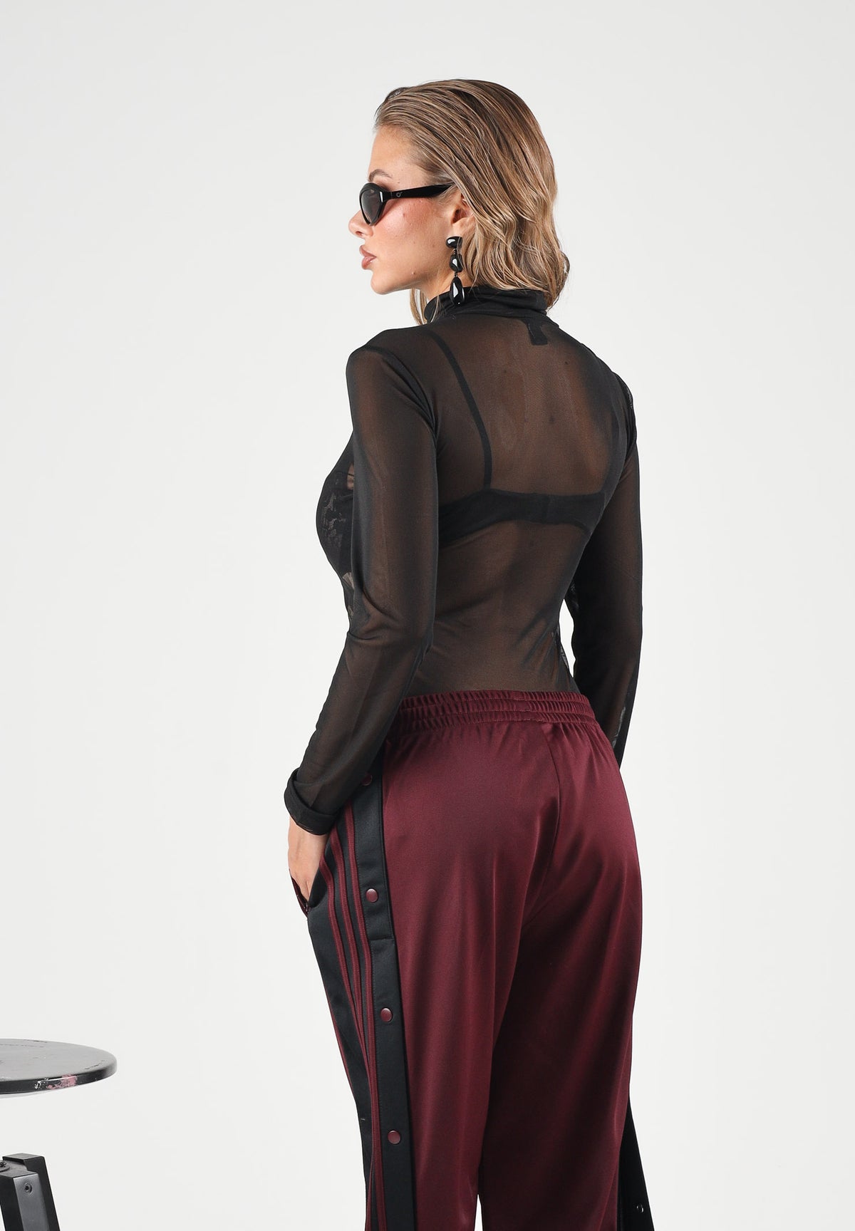 ONLY Body manica lunga ONLOPUS LS GLITTER nero velato  da donna 15384894 BL ONLY 