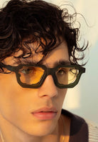 OS SUNGLASSES Occhiali da sole BOSTON 2.0 verde per uomo e donna con montatura geometrica in acetato OS2046 C03 OS SUNGLASSES 
