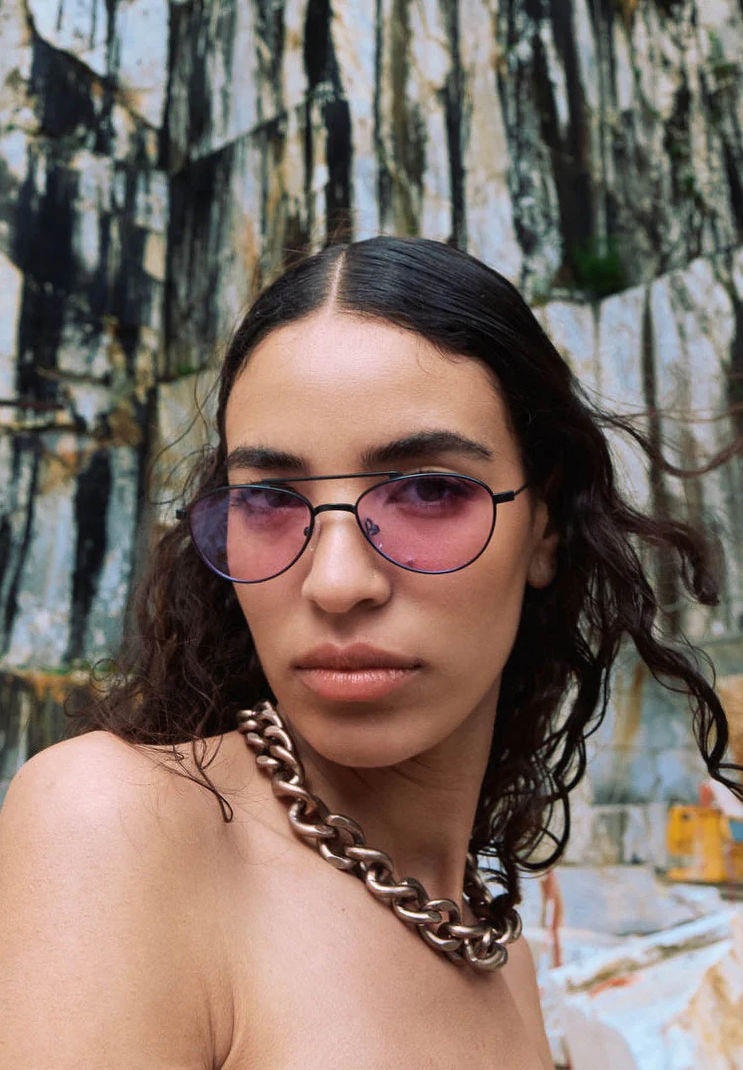 OS SUNGLASSES occhiali da sole BALI, per uomo e donna, con montatura aviatore e lenti viola. OS2063 C03 OS SUNGLASSES 