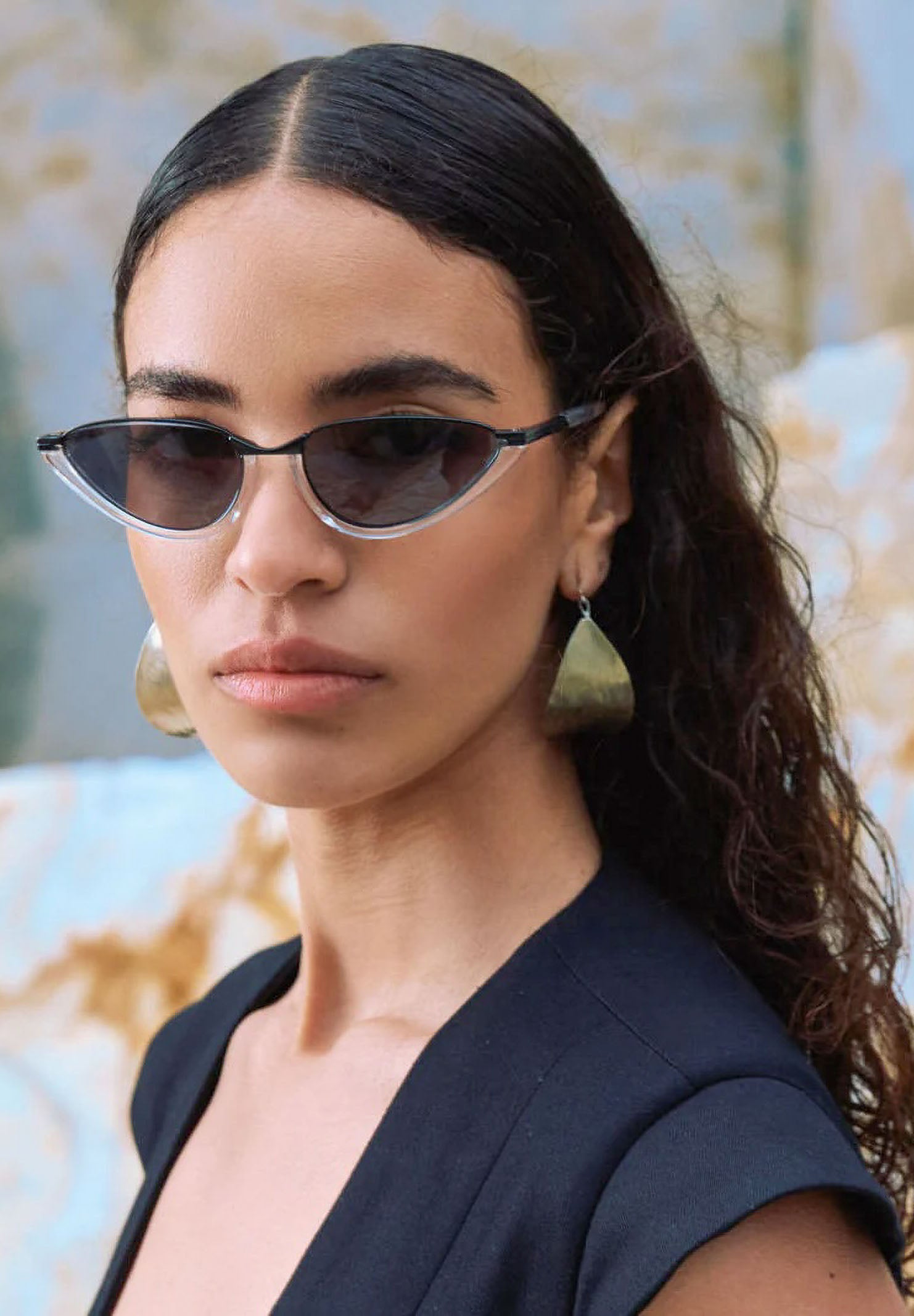 OS SUNGLASSES Occhiali da sole MONTECARLO, per uomo e donna <BR/> con silhouette cat-eye e design a tinta unita.<BR/> OS2064 C02 OS SUNGLASSES 