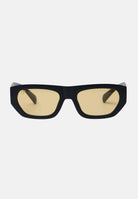 OS SUNGLASSES Occhiali da sole KYOTO, per uomo e donna, con montatura geometrica nera e lenti gialle. OS2074 C02 OS SUNGLASSES 