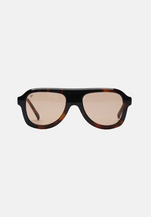 OS SUNGLASSES Occhiali da sole FORMENTERA nero e marrone con lente giallo champagne per uomo e donna OS3007 C04 OS SUNGLASSES 
