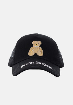 PALM ANGELS Cappello con visiera nero per uomo e donna con Teddy e logo BK00CMZ0842 1 PALM ANGELS 