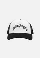 PALM ANGELS Cappello con visiera bianco e nero per uomo e donna con logo BK00CMZ0988 1 PALM ANGELS 