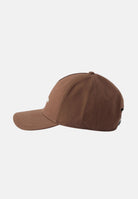 PALM ANGELS Cappello baseball CLASSIC LOGO Brown off white marrone per uomo e donna, in cotone con logo bianco ricamato e visiera curva. BL00COZ1113 V4 PALM ANGELS 