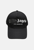 PALM ANGELS Cappello BASEBALL Z1122  Black nero per uomo e donna, con visiera curva e logo gotico a contrasto sul davanti. BL00COZ1122 V3 PALM ANGELS 