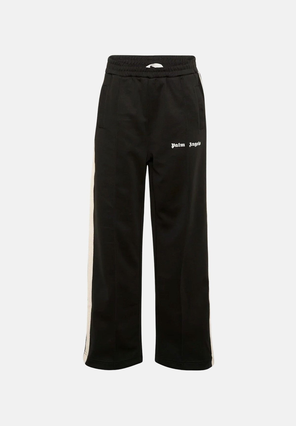 PALM ANGELS Pantaloni CLASSIC TRACK PANTS neri per donna, ragazzi  e bambini con bande laterali a contrasto F6PAJBPA029 110 PALM ANGELS 