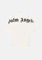 PALM ANGELS T-shirt a manica corta cocco per donna, ragazzi e bambini  con logo sul colletto e maxi stampa posteriore. F6PAJBTH012 412 PALM ANGELS 