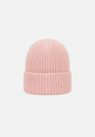 PALM ANGELS Cappello berretto a coste rosa per donna e bambina con logo ricamato a contrasto sul risvolto frontale. F6PAJGHT226 042 PALM ANGELS 