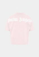 PALM ANGELS T-shirt OVERSIZED CLASSIC TEE rosa per donna, ragazza e bambina  con collo alto e vestibilità ampie F6PAJGTH064 042 PALM ANGELS 
