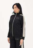 PALM ANGELS Felpa con zip nera per donna, ragazzi e bambini con logo PBBD002S26FAB001 110 PALM ANGELS 