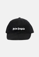 PALM ANGELS Cappello con visiera nero per uomo e donna rifinito da logo PBLB002S26FAB003 110 PALM ANGELS 