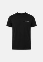PALM ANGELS  T-shirt manica corta black-nero da uomo, con logo minimal sul petto PLA1UMBTS01BI BL PALM ANGELS 