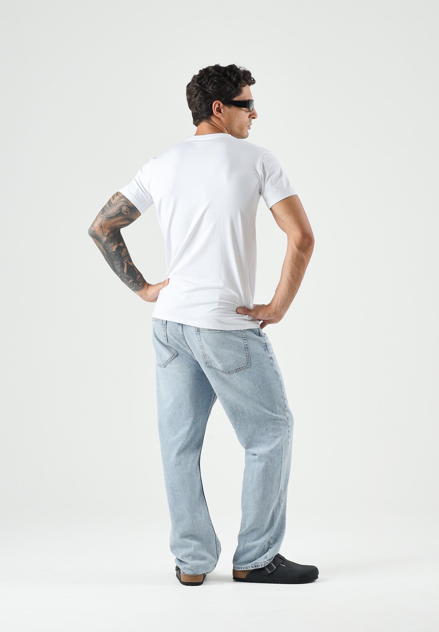 PALM ANGELS  T-shirt manica corta white- bianca da uomo con logo minimal sul petto. PLA1UMBTS01BI WH PALM ANGELS 