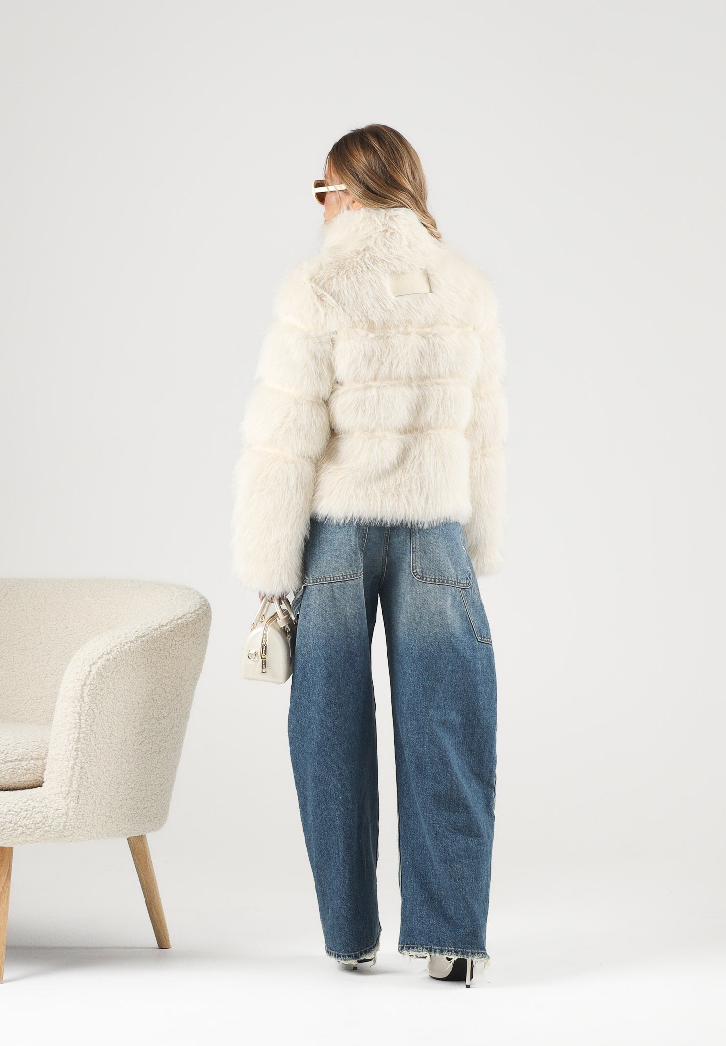 PATRIZIA PEPE Pelliccia FLUFFY panna da donna 2O0185E077 W452 PATRIZIA PEPE 