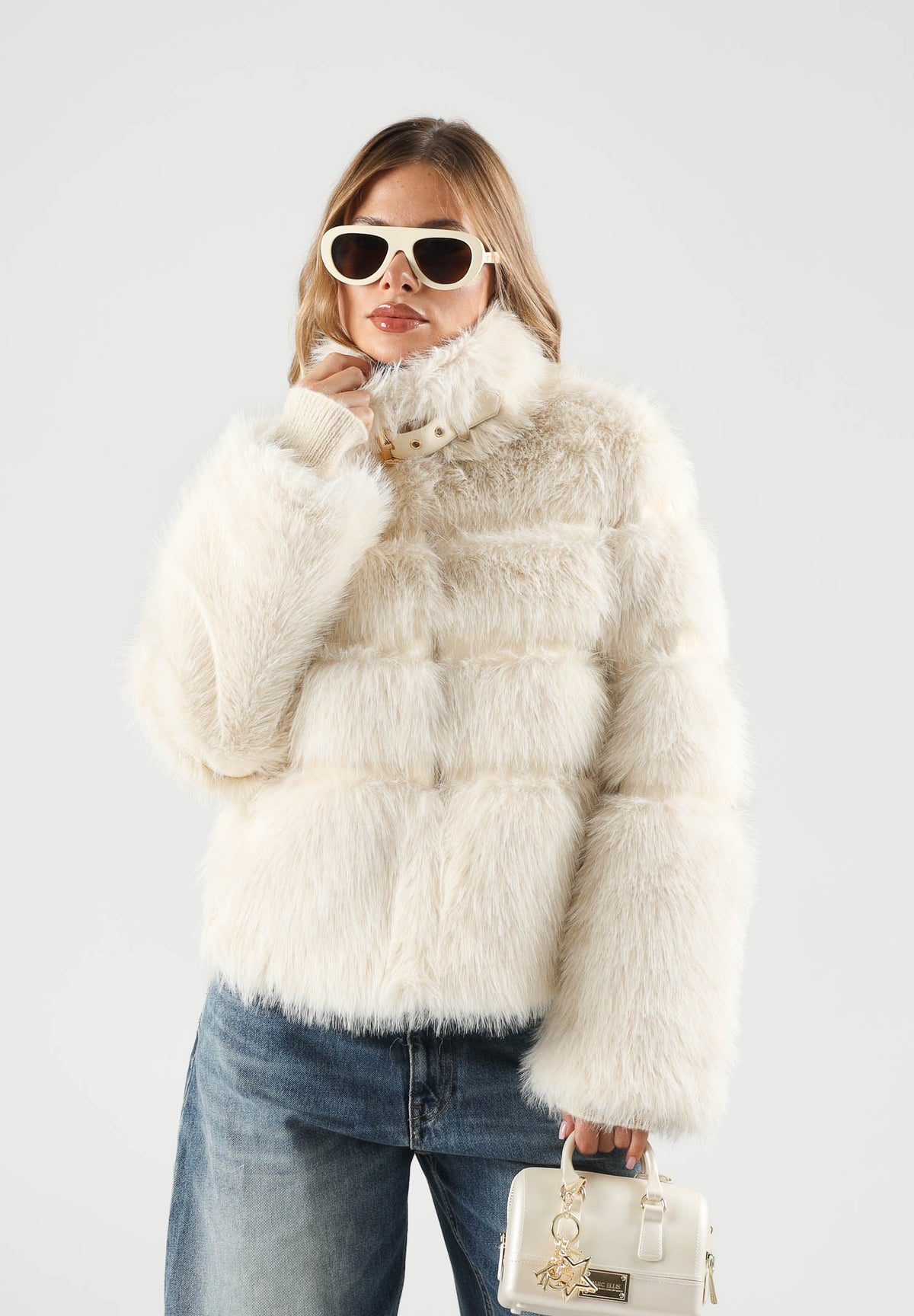 PATRIZIA PEPE Pelliccia FLUFFY panna da donna 2O0185E077 W452 PATRIZIA PEPE 