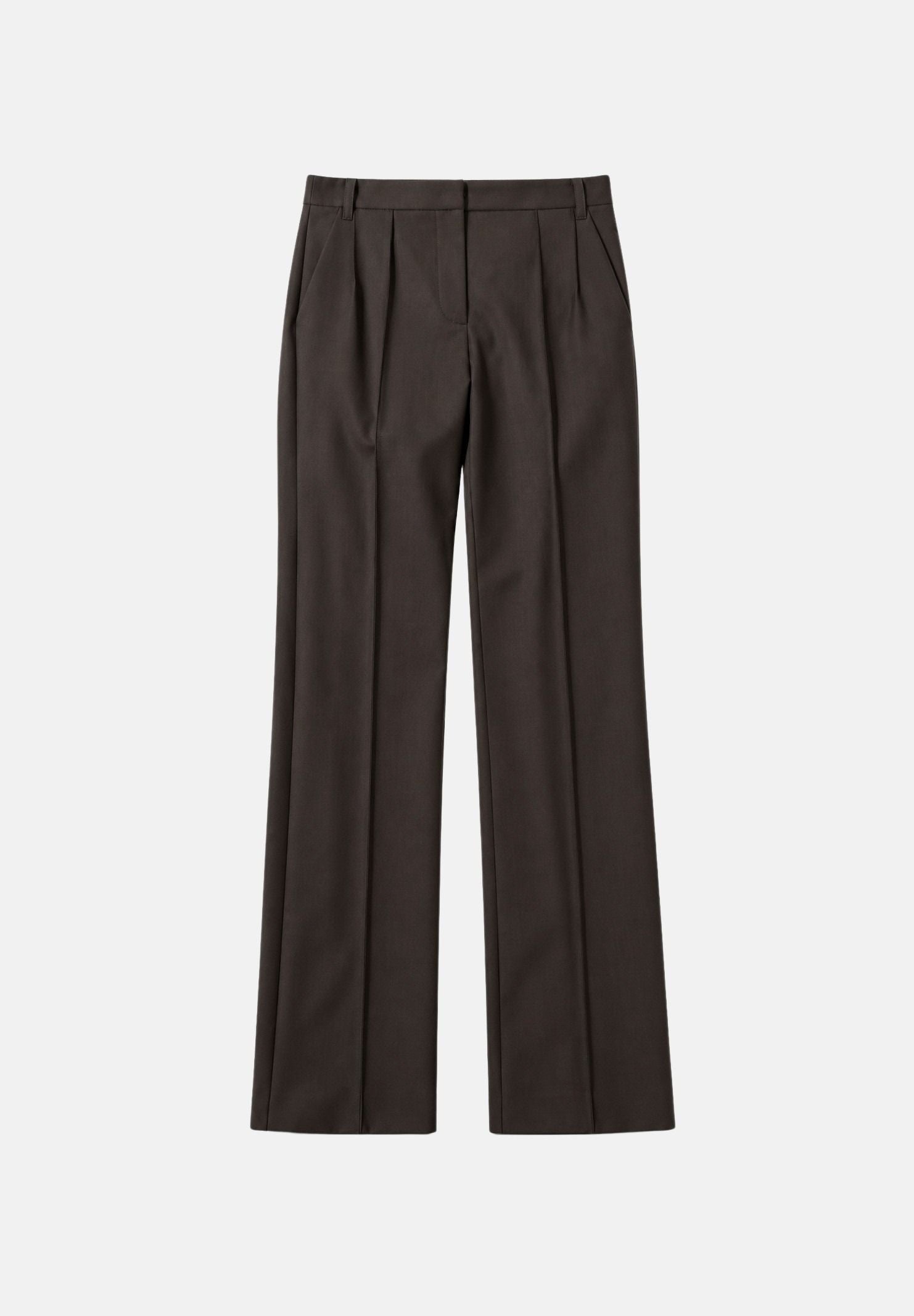 PATRIZIA PEPE Pantaloni sartoriali marrone scuro da donna conn princes frontali 2P0064A475 B913 PATRIZIA PEPE 