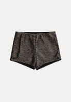 PATRIZIA PEPE Shorts elegante all-over paillettes nero e bronzo per donna con lavorazione luminosa e linea mini. 2P0093J0090 J391 PATRIZIA PEPE 