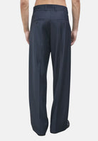PATRIZIA PEPE Pantaloni sartoriali navy blu scuro da uomo con princes frontali 5P0053C0288 FH07 PATRIZIA PEPE 