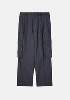 PATRIZIA PEPE Pantaloni cargo grigio antracite da uomo con tasconi laterali <BR/> 5P0545C0281 S802 PATRIZIA PEPE 