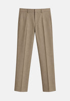 PATRIZIA PEPE Pantaloni LARGHI TWEED Beige beige sabbia da uomo, con vita regolare, pieghe anteriori, passanti per cintura e gamba lunga dal taglio dritto. 5P507RC0281 B917 PATRIZIA PEPE 