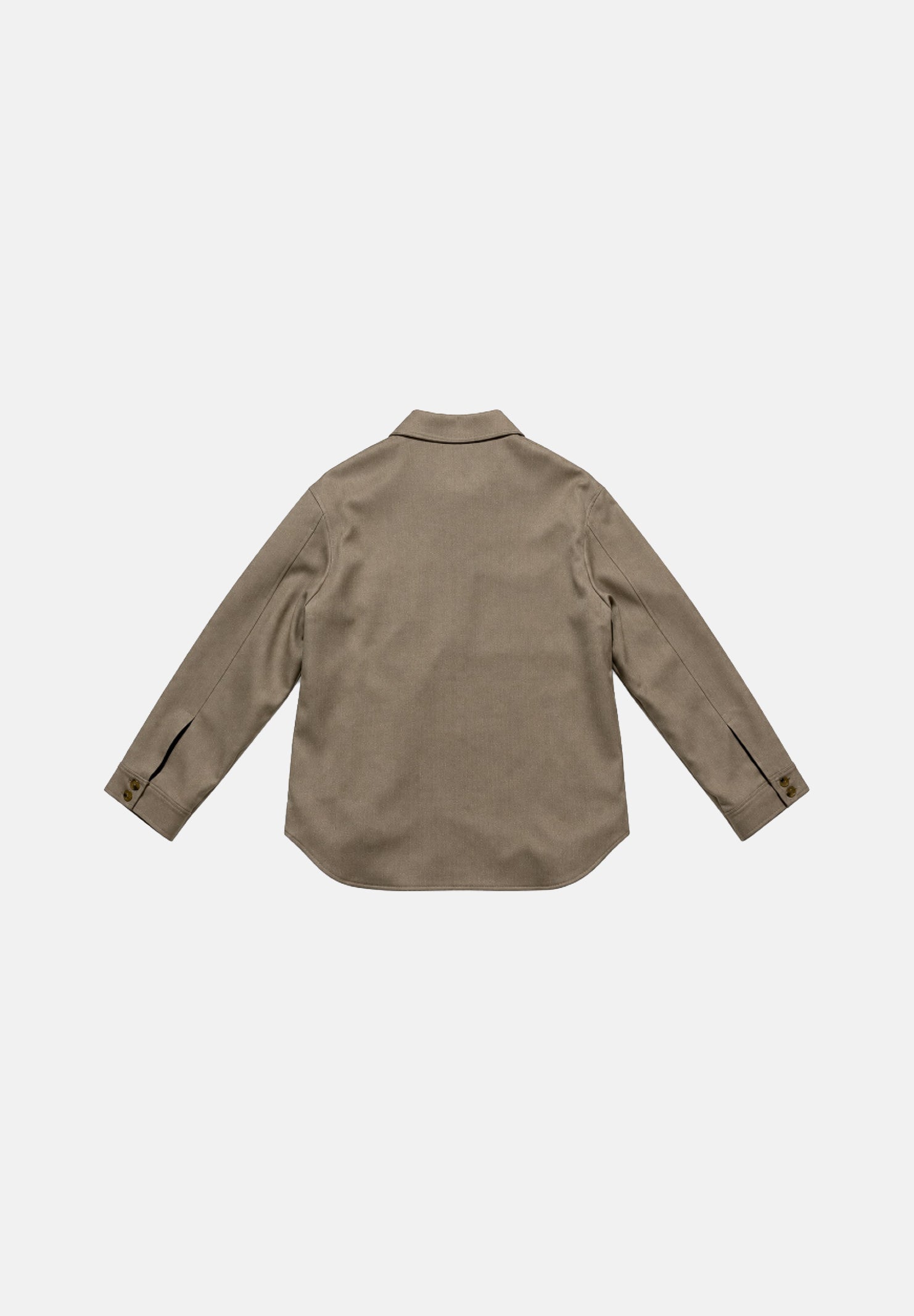 PATRIZIA PEPE Camicia manica lunga chiné beige tortora da uomo 5S0013C0281 B917 PATRIZIA PEPE 