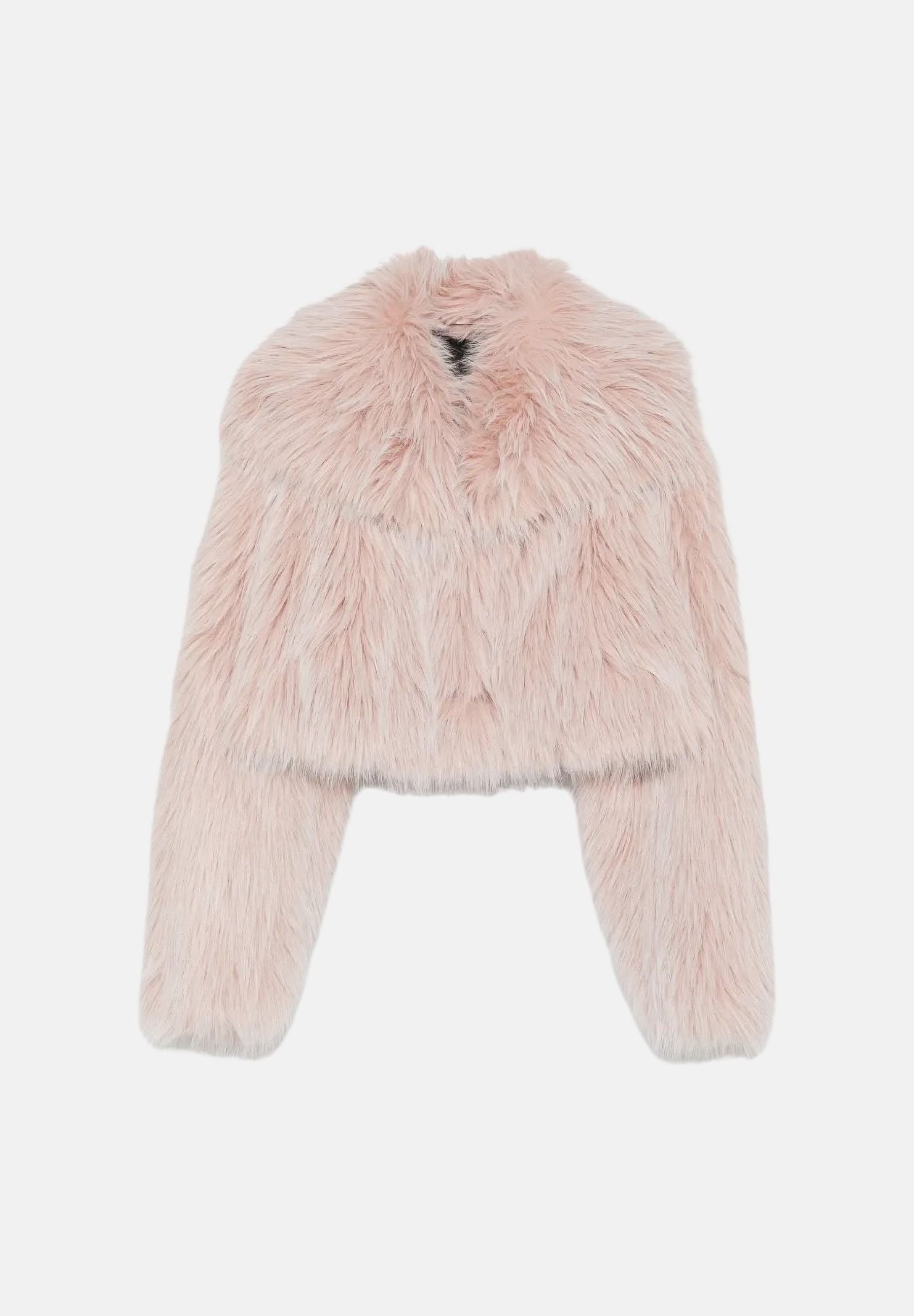 PATRIZIA PEPE  Bomber in ecopelliccia baylag-rosa antico da donna con scollo rotondo e lavorazione morbida 8O0016E0002 R902 PATRIZIA PEPE 