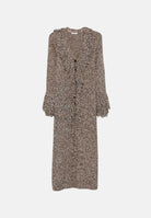 PATRIZIA PEPE Cappotto lungo dusty brown marrone chiaro da donna con bottoni frontali 8O0081KK010 B903 PATRIZIA PEPE 