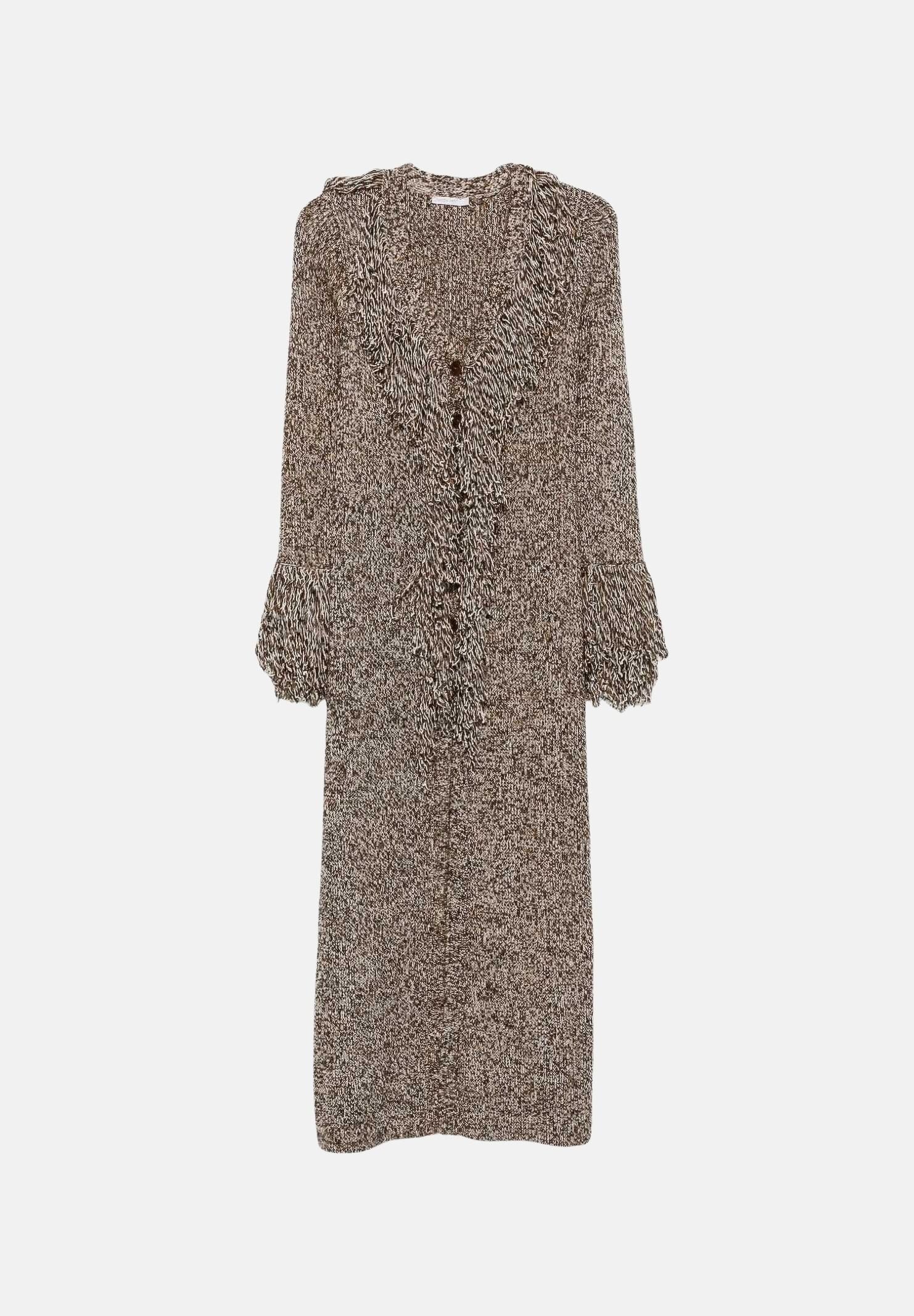 PATRIZIA PEPE Cappotto lungo dusty brown marrone chiaro da donna con bottoni frontali 8O0081KK010 B903 PATRIZIA PEPE 