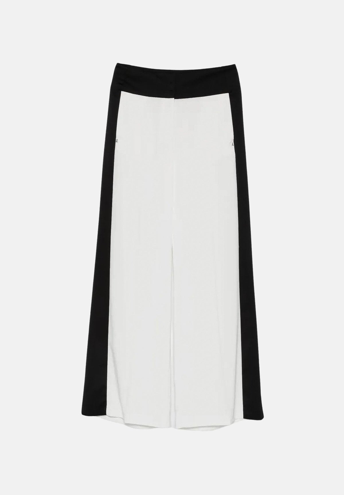 PATRIZIA PEPE Pantaloni eleganti bianchi da donna con inserti laterali a contrasto e vita regolare. 8P0244C7004 J526 PATRIZIA PEPE 