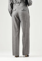 PATRIZIA PEPE Pantaloni eleganti  gray flannel-grigio da donna con piega centrale stirata e chiusura nascosta. 8P0535C0250 S796 PATRIZIA PEPE 