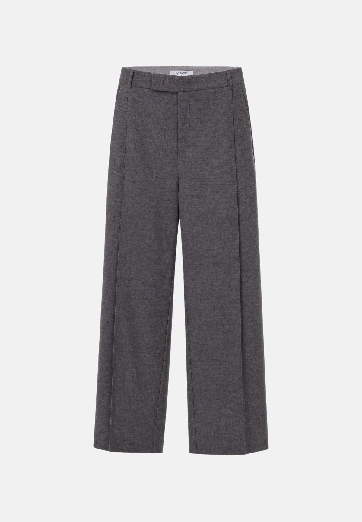 PATRIZIA PEPE Pantaloni eleganti  gray flannel-grigio da donna con piega centrale stirata e chiusura nascosta. 8P0535C0250 S796 PATRIZIA PEPE 