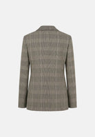 PATRIZIA PEPE Giacca doppiopetto brown check marrone- grigio da donna con revers classici. 8S0089C8003 F603 PATRIZIA PEPE 